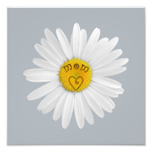 Impression Photo Daisy Flower For Mom Art Personnaliser Arrière - p