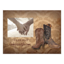 damassé rustique Western Cowboy mariage