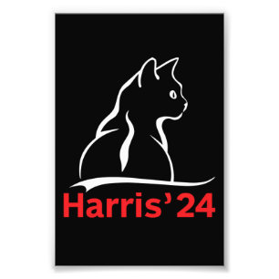 Impression Photo Dames de chat pour Kamala Chat 2024 Présidente Kam