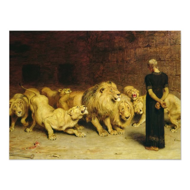Impression Photo Daniel in the Lions' Den par Briton Riviere (Devant)