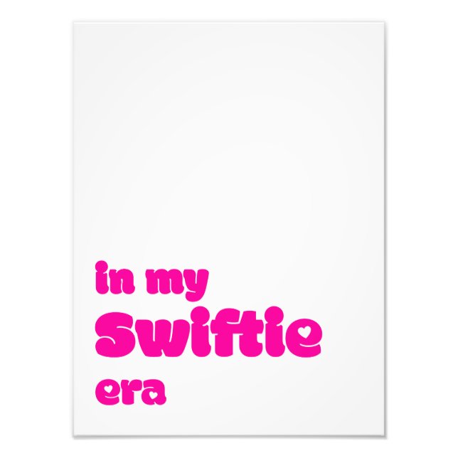 Impression Photo Dans mon affiche de l'ère Swiftie (Devant)