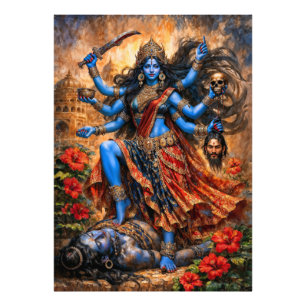 Impression Photo Danse de Kali sur Shiva