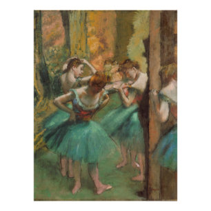 Impression Photo Danseuses, Pink and Green Edgar Degas