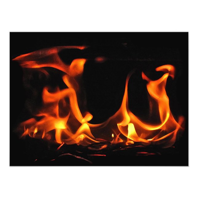 Impression photo de feu de danse (Devant)