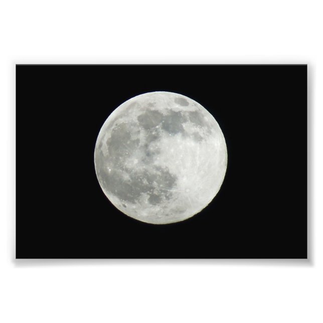 Impression photo de la lune (Devant)