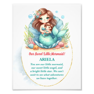 Impression Photo Décor De La Petite Petite Pépinière De Sirène