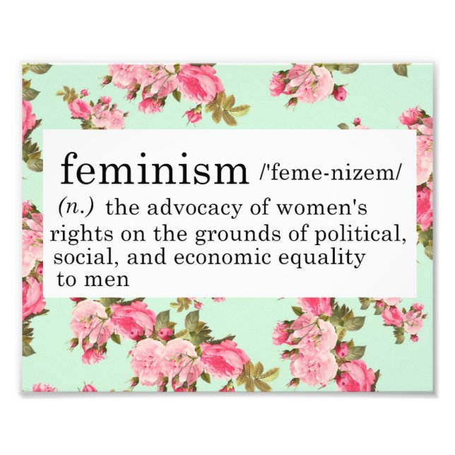 Impression Photo Définition du féminisme (Devant)