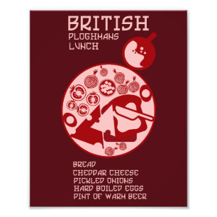 Impression Photo déjeuner anglais Ploughmans Pub