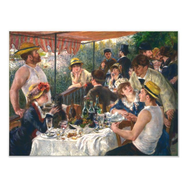 Impression Photo Déjeuner de la fête nautique | Renoir | (Devant)