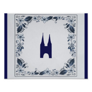 Impression Photo Delft blue tile Eastern Gate dans Delft