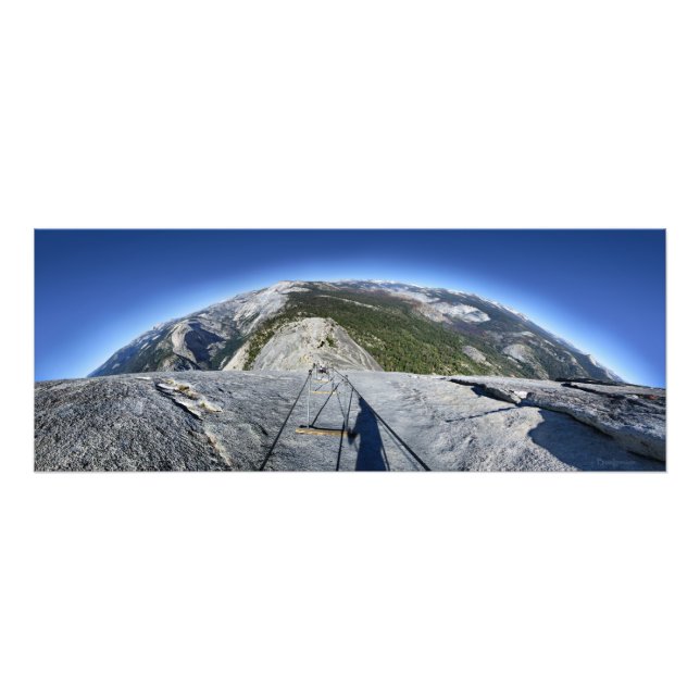 Impression Photo Demi-dôme regardant vers le bas des câbles - Yosem (Devant)