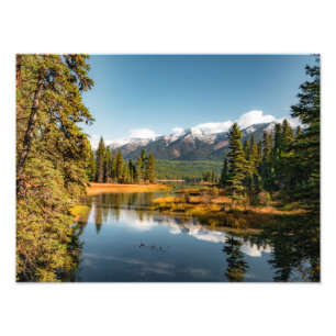 Impression photo des montagnes rocheuses