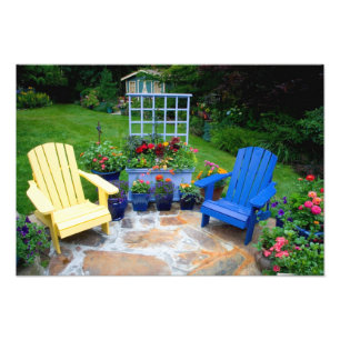 Impression Photo Des motifs de jardin dans notre jardin Sammamish, 