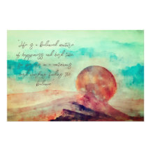 Des nuages ensoleillés et un paysage désertique in