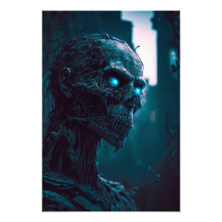 Impression Photo Design de zombie aux yeux brillants