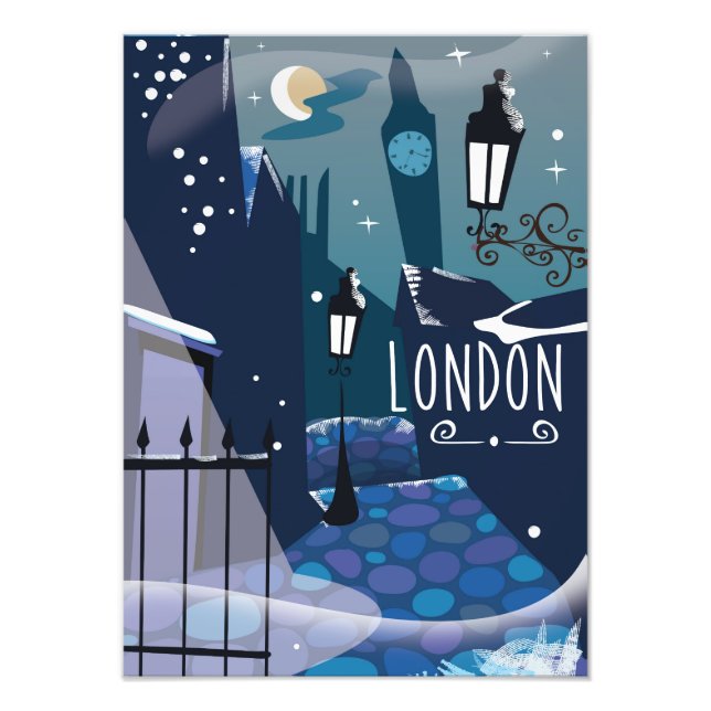 Impression Photo Dessin de Londres victorien (Devant)