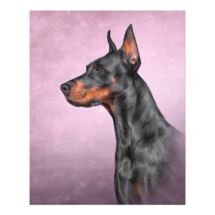 Impression Photo Dessin Doberman