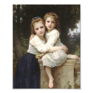 Impression Photo Deux Soeurs, 1901, William Adolphe Bouguereau