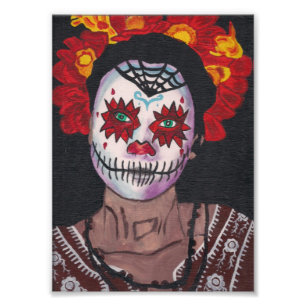 Impression Photo Dia De Los Muertos Dame Rouge