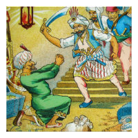 Diapositive de lanterne magique Ali Baba et les qu