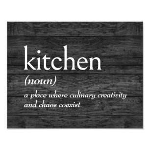 Impression Photo Dictionnaire Définition CUISINE