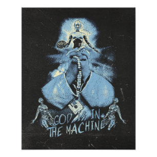 Impression Photo Dieu est dans la machine - Techno-Dystopian Design