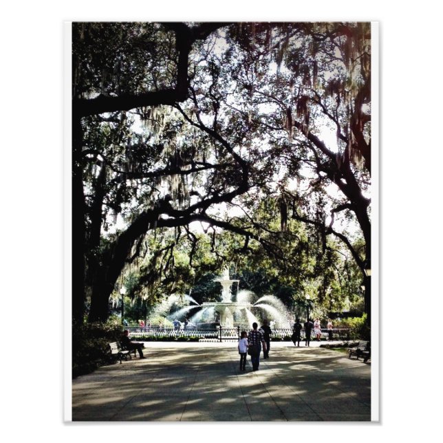 Impression Photo Dimanche à Forsyth Park, Savannah (Devant)