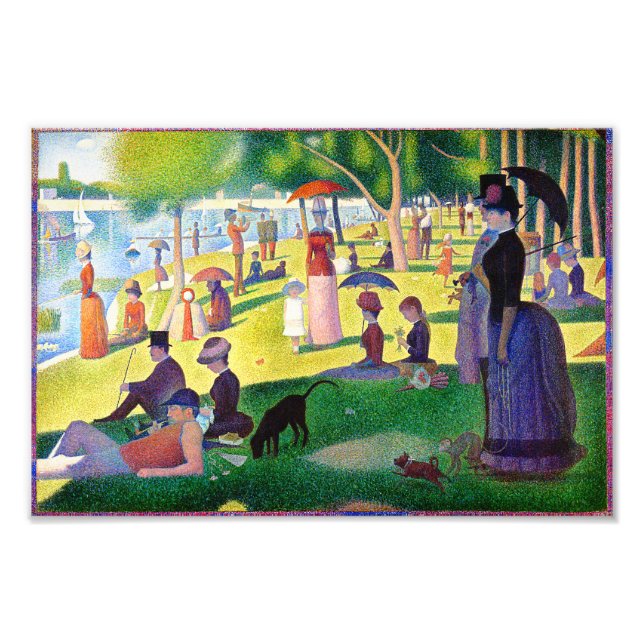 Impression Photo Dimanche Après-Midi Sur L'Île De La Grande Jatte (Devant)