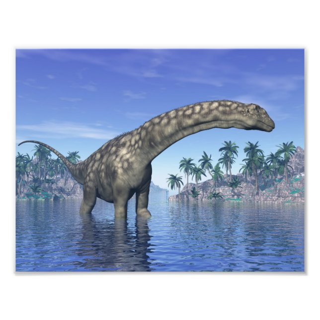 Impression Photo dinosaure Argentinosaurus - rendu 3D (Devant)