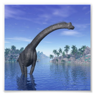 Impression Photo dinosaure de Brachiosaurus - rendu 3D