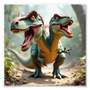 Impression Photo Dinosaure en colère