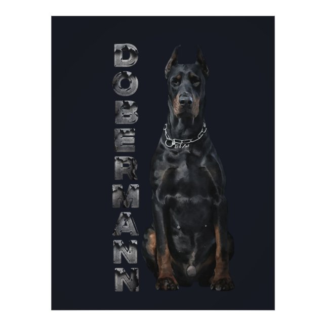 Impression Photo Doberman Pinscher (Devant)