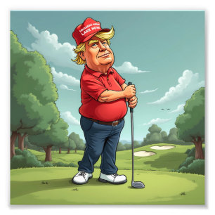 Impression Photo Donald Trump sur le golf
