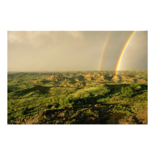 Impression Photo Double arc-en-ciel sur Painted Canyon à Theodore