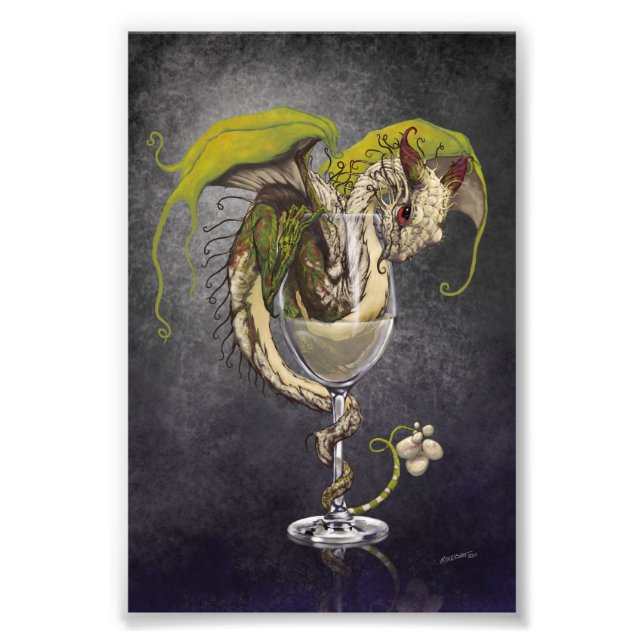 Impression Photo Dragon de vin blanc 4x6 Imprimer (Devant)