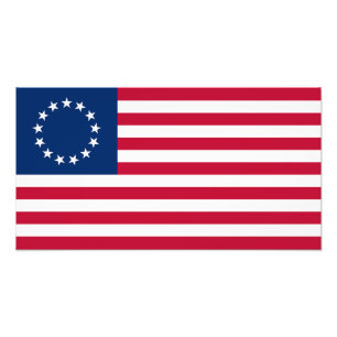 Impression Photo Drapeau américain Betsy Ross