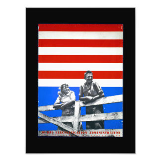 Impression Photo Drapeau Américain Non Identifié Photos Vintages US