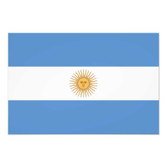 Impression Photo Drapeau Argentine (Devant)