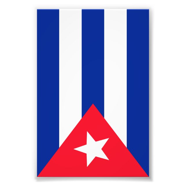 Impression Photo Drapeau Cuba (Devant)