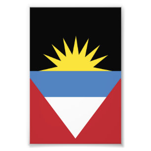 Impression Photo Drapeau d'Antigua-et-Barbuda