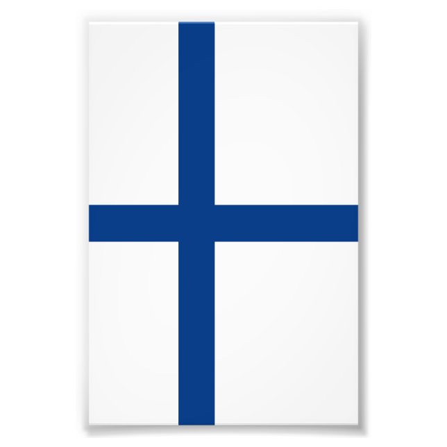 Impression Photo Drapeau de Finlande (Devant)