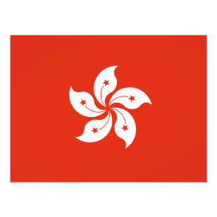 Impression Photo Drapeau de Hong Kong
