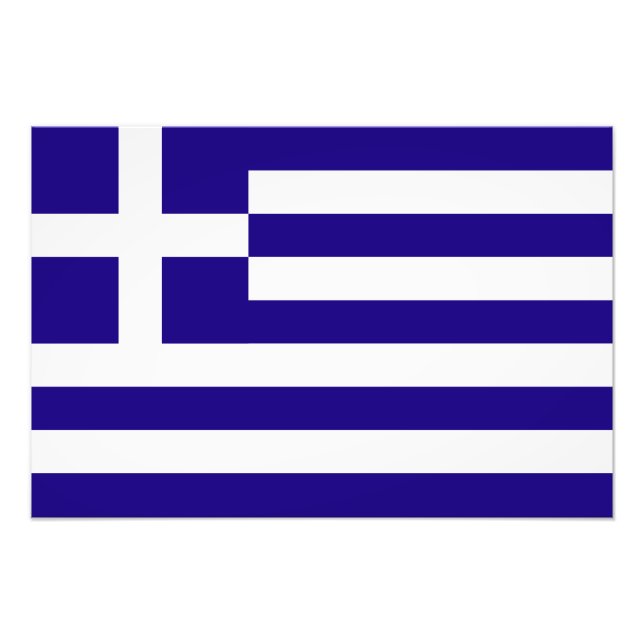 Impression Photo Drapeau de la Grèce (Devant)