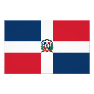 Impression Photo Drapeau de la République Dominicaine