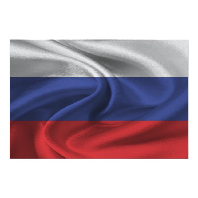 Impression Photo Drapeau de la Russie (Devant)