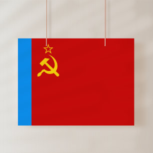 Impression Photo Drapeau de la Russie soviétique, URSS, CCCP, commu