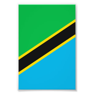 Impression Photo Drapeau de la Tanzanie