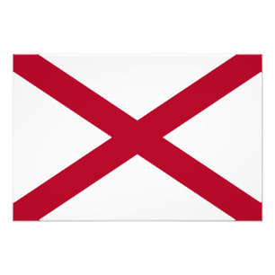 Impression Photo Drapeau de l'Alabama