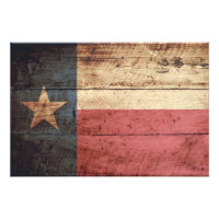Drapeau de l'État du Texas sur le vieux grain de b