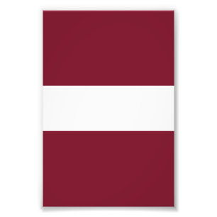 Impression Photo Drapeau de Lettonie